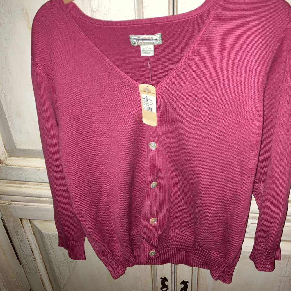 Tommy Bahama cardigan sweater NWT
